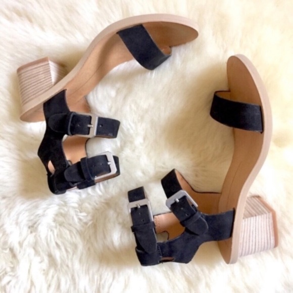 Dolce Vita Shoes - Dolce Vita West Dual Ankle Strap Black Sandals